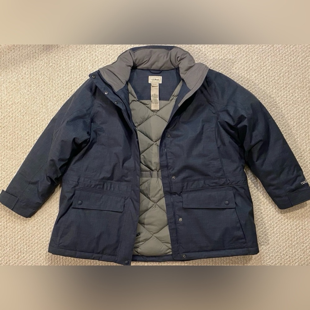 LL Bean Mens 2X Baster State Parka Down Insulated Heavy Winter Coat Lined Jacket